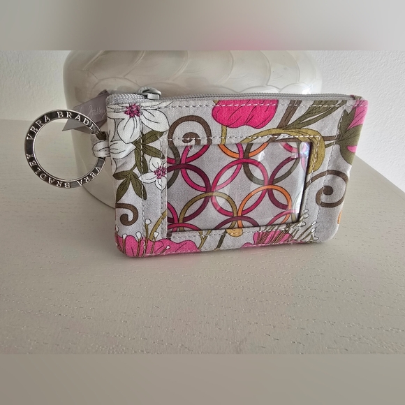 Vera Bradley Handbags - Vera Bradley Pink Floral Card Case Wristlet